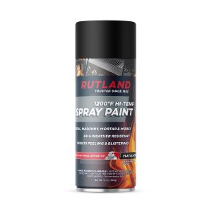 1200 Deg F Hi-Temp Flat Black Paint, 12 fl oz. Spray Can