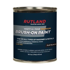 1400 Deg F Brush-On Low Voc Flat Black Paint
