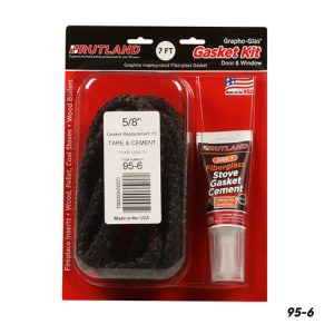 Grapho-Glass Stove Gaskets, 7' x 5/8" x 3/16" Flat