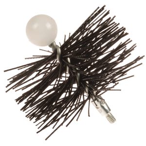 Chimney Sweep Pellet Stove Brushes, 3" Round Poly