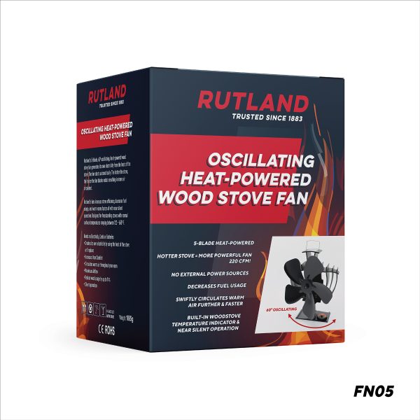 RutlandFN05_Oscillating Heat-Powered Wood Stove Fan